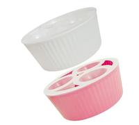 PACKOVE 2 Pezzi Vaso Idroponico in PP per Bulbi di Tulipano a Tre Fori | Indicatore Livello Acqua, Base Stabile, Supporta i Bulbi, per Giardinaggio in Piccolo Spazio