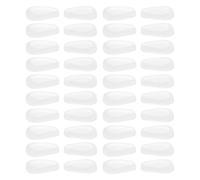 PACKOVE 20 Paia Naselli in Silicone Morbido per Occhiali Cuscinetto Antiscivolo e Riduzione Pressione per Naso, Comodi per Attività Fisiche e Allenamenti Intensi