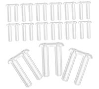 PACKOVE 200 Pezzi Accessori Per Occhiali Spina A Forma Di Strumento Per Occhiali Poggia Naso Per Occhiali Perno a Doppia Boccola Maniche Per Occhiali Senza Montatura Carta in Plastica Dura