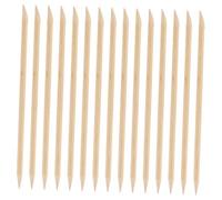 PACKOVE 200 Pezzi Solido Remover Polacco Strumento Spingichiodi Bastoncini Per Unghie in Legno Strumento Spingi Cuticole Strumento Per Rimuovere Le Cuticole Khaki Di Legno