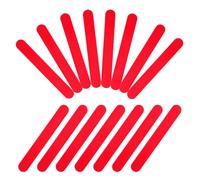 PACKOVE 25 Pezzi Bastoncini Abbassalingua in Plastica Rossi, Spatole per Miscelazione Laboratorio e Applicazioni Mediche Pediatriche, Strumenti Riutilizzabili per Esami Orali e