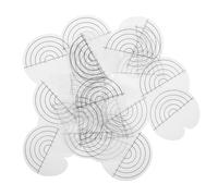 PACKOVE 25pezzi Distanziatore Rotondo in Protezione Termica Protezione Trasparente Scala Per Capelli Per Da Ustioni Supporto Aggiuntivo Per Extension Per Uso Professionale e Domestico