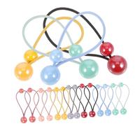 PACKOVE 28pezzi Elastici per Capelli Doppia Palla per Bambina Elastici per Coda di Cavallo Adatti Capelli Spessi Sottili Ricci o Lisci per Uso Quotidiano Feste Servizi Colore Casuale