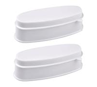 PACKOVE 2pezzi Astuccio Per Nail Art in Da Immersione Vassoio Resistente Per Glitter e Accessorio Per Unghie e French Dip