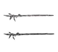 PACKOVE 2pezzi Bastoncini Per Capelli in Metallo Design Snodo in Stile Bambù Accessori Per Styling Dei Capelli Lunghi Adatti Donne Per Chignon e Occasioni Speciali