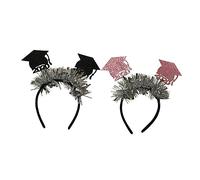 PACKOVE 2pezzi Cerchietto Per Glitterato Mini Cappello Dottore Copricapo Per Di Laurea e Cerchietto Per Mini Doctor Hat in Tessuto Non Tessuto