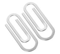 PACKOVE 2pezzi Clip Porta Soldi in Acciaio Inossidabile Leggero e Tascabile Design Slim Doppio Lato Per Uomini e Donne Fermasoldi Portafoglio Per Banconote