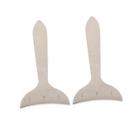 PACKOVE 2pezzi Eyeliner Guide Tool Acciaio Inossidabile Per Misurazione Occhi e Distanza Pupillare Stencil Per Trucco Occhi e Contorno Strumento Di Misurazione Per Bellezza e Make-up