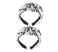 PACKOVE 2pezzi Fascia Per Donna Con Fiocco Headband Larga Per Lavare Viso e Yoga Accessori Boho Non Scivolosi Materiale Per La