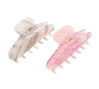PACKOVE 2pezzi Fermagli per Capelli Artigli Iridescenti Fermagli per Capelli Lisca di Pesce Presa Forte per Ragazze da Festa e Coda di Cavallo Opachi e Originali