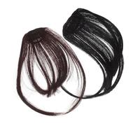 PACKOVE 2pezzi Frangia Clip Finta Per Donne Extension Per Capelli Frangia Per Tempie Design Naturale Applicazione Facile e Veloce
