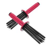 PACKOVE 2pezzi Pettine Arricciacapelli Professionale Per Styling Spazzola Antiscivolo Portatile Per Viaggi Per Volume Naturale e Acconciature Varie