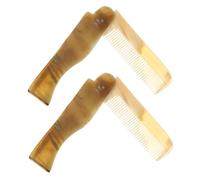 PACKOVE 2pezzi Pettine Da Viaggio Pieghevole Portatile Spazzola Per Multifunzione Materiale Resistente Comoda Per Styling e Massaggio Del Capelluto Perfetta Per Uomini e Donne