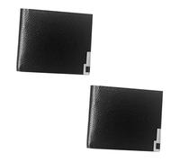 PACKOVE 2pezzi Portafoglio Da Uomo Slim Pu Pelle Portamonete Elegante Per Studenti e Viaggi Organizer Per Carte Di Credito e Id Accessorio Pratico e Fashion Per Regali Maschi e Ragazzi