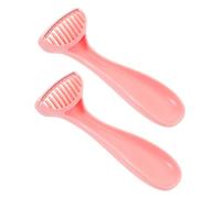 PACKOVE 2pezzi Rasoio Portatile Per Donne Painless Hair Remover Per Gambe Ascelle e Bikini Design Compatto e Facile Da Trasportare