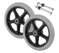 PACKOVE 2pezzi Ruote Anteriori Piene Per Carrozzina Sostituzione Antiscivolo Resistente Per Sedie Rotelle Con Facile Installazione e Elevata Portata