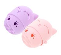 PACKOVE 2pezzi Scatola Per Conservazione Spugnette Makeup Silicone Organizzatore Anti-dust e Anti-drop Per Beauty Sponge Perfetta Per Viaggi e Uso Domestico Di Colori Eleganti