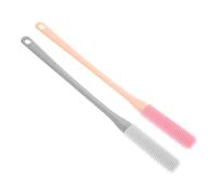 PACKOVE 2pezzi Spazzola Silicone Per Pulizia Dita Dei Piedi Con Manico Lungo Spazzola Multi-funzionale Per Esfoliazione e Dei Piedi Comfort e Design Ergonomico Per Doccia e Igiene