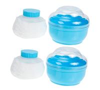 PACKOVE 2sets Contenitore Per Cipria Per Bambino Bambina Con Custodia e Spugna Delicata Per Uso Dopo Bagno Stagione Calda Mantiene La Pelle Morbida e Liscia