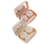 PACKOVE 2sets Custodia Per Lenti Contatto Portatile in Robusto Scatola Per Riporre Le Lenti Di Perdite Pratica Per Viaggi e Uso Quotidiano