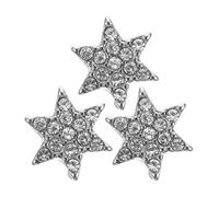 PACKOVE 3 Pezzi Charms Decorativi per Cinturino Orologio in Lega Argento a Forma di Stella a Cinque Punte, Delicati e Facili da Usare, Resistenti allo Sbiadimento per Effetto Decorativo