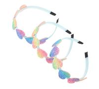 PACKOVE 3 Pezzi Fascia D'amore Glitter Fare Gruppo Musicale Con Carino Rosa Banda Per Fascia Cosplay Fascia Per Adulti Fasce Colorate Fasce Per Tessuto