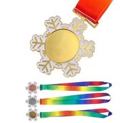 PACKOVE 3 Pezzi Medaglia Premio per Lega, per Giochi e Premiazioni | Colori Vivaci, Incisione Delicata e Superficie Liscia, per Aule, Feste di Compleanno e Allenatori