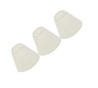 PACKOVE 3 Pezzi Paralume in Stoffa Bianco per Lampade da Soffitto e Lampade da Tavolo Facile da Usare Adatto per Camera da Letto e Soggiorno Accessorio per Clip