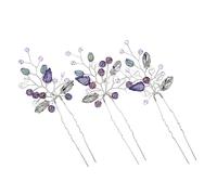 PACKOVE 3 Pezzi Set Di Tornanti Con Perla Signore Nozze Ballo Studentesco Fermagli Per Per Il Matrimonio Incantesimi Tallone Perni Accessori Per Da Sposa Strass