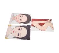 PACKOVE 3 Pezzi Tavola per Esercizi Trucco Viso, Stencil per Pittura Facciale Riutilizzabile in Plastica, Forma Realistica di Volto, Lavabile, per Artisti e Principianti, Feste e Lezioni