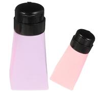 PACKOVE 3 Pezzi Vuoto Pompa Bottiglia Vuota Di Solvente Per Unghie Bottiglia Portatile Realizzata in Materiale Pp Durevole Riutilizzabile e Resistente Alle Deformazioni