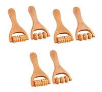 PACKOVE 3 Set Strumento A Rulli Massaggi Massaggianti Attrezzo Portatile Massaggiatore Cervicale Massaggio A Strumento Di Massaggio Manuale Massaggio Alla Fascia Di Legno 2 Pezzi * 3