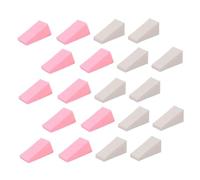 PACKOVE 30 Pezzi Spugnette Make Up Portatili Applicatori per Fondotinta e Primer per Umido e Asciutto Confezione Rosa Strumento Cosmetico Versatile per e