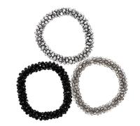 PACKOVE 3pezzi Elastici Per Donna Accessori Regolabili Per Coda Di Cavallo Eleganti e Resilienti Con Design Per Acconciature Chic e Pratiche