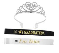 PACKOVE 3pezzi Fascia per Laurea Corona Accessori per Capelli da Galateo per Feste