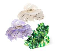 PACKOVE 3pezzi Leaf Clips Per Elegante Accessorio Femminile Con Design Foglia Comodo e Facile Da Usare Per Acconciature Casual e Formali Di Colori