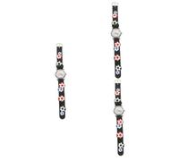 PACKOVE 3pezzi Orologio Sportivo Per Ragazzo Ragazza Con Design Calcio Orologio Da Polso Per Ragazzi e Ragazze Accessorio Decorativo Per Apprendere Leggere Materiale Resistente e Leggero