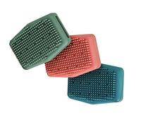 PACKOVE 3pezzi Spazzola Massaggio Bagno Esfoliante Ripostiglio Per Sapone Fatta Silicone Alimentare Antistrappo Non Pallini Dopo Un Prolungato Asciugare Riutilizzare