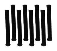 PACKOVE 4 Paia Copri Aste Occhiali Antiscivolo Eyeglass Temple Protectors in Nylon e Poliuretano Nero per Aste da 3,7mm per Occhiali da Vista Ufficio e Ritmi Intensi