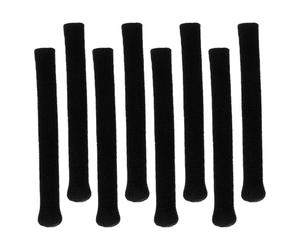 PACKOVE 4 Paia Copri Aste Occhiali Antiscivolo Eyeglass Temple Protectors in Nylon e Poliuretano Nero per Aste da 3,7mm per Occhiali da Vista Ufficio e Ritmi Intensi