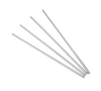 PACKOVE 4 Pezzi Barra Conduttiva in Ferro Placcata Argento per Apparecchiature di Laboratorio Elevata Conducibilità Termica Foratura, per Insegnamento della Fisica