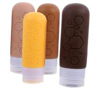 PACKOVE 4 Pezzi Bottiglia Di Silice Contenitori Lozione Bocca Leaveproof Bottiglie Da Viaggio a Tenuta Stagna Condizionatore Viaggiare Flacone Dosatore Colletto in Pp