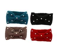 PACKOVE 4 Pezzi Bow Knot Headband per Donne Accessorio per Inverno Confezione Vari Colori per Sport e Attività All