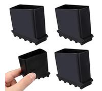 PACKOVE 4 Pezzi Copripiedi in Gomma Antiscivolo per Scala Pieghevole, Tappetini Poggia-scale Resistenti All’usura, Accessori per Piedini Scala Estensibile per Uso Domestico e