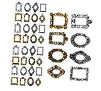 PACKOVE 40 Pezzi Di Cornici Per Foto Per Unghie Piccole Cornici Barocche Per Nail Art Mini Cornici Per Nail Art Con Strass Piccole Cornici Per Foto Per Nail Art Cornici Per Foto Per