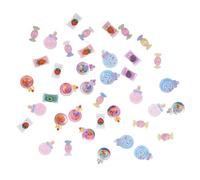 PACKOVE 40pezzi Ciondoli Per Unghie Dolcetti Ciondoli Per Unghie Decorativi in Resina Accessori Per Nail Art