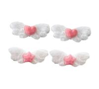 PACKOVE 4pezzi Fermagli Per Forma Di Angelo Accessori Adorabili Per Spessi Clip Per Ragazze e Donne Design Unico e Stile Dolce Comodi e Versatili Per Ogni Occasione