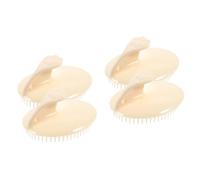 PACKOVE 4pezzi Massaggiante Per Silicone Per Shampoo e Del Capelluto Uso Bagnato e Secco Design Ergonomico Per La Famiglia