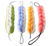 PACKOVE 4pezzi Scrubber Esfoliante Per Doccia Scrubber Per Schiena Bagno Per Lungo Pulisce e Esfolia Profondità Confortevole Al Rimuove Cellule Morte Sporco Del