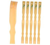 PACKOVE 5 Pezzi graffiare graffiatore del corpo lungo spazzola per la schiena tiragraffi per uomo scratcher Indietro grattaschiena domestico grattaschiena per anziani bambù